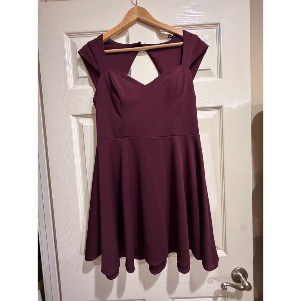 B Darlin Plum Mini Dress